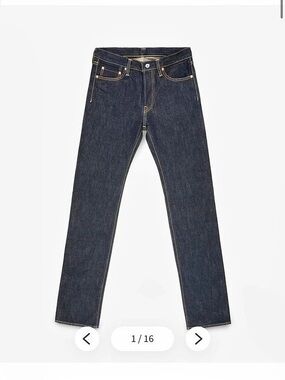 Iron Heart 21oz Selvedge Denim Slim Straight Cut Jeans Selvedge Denim Jeans